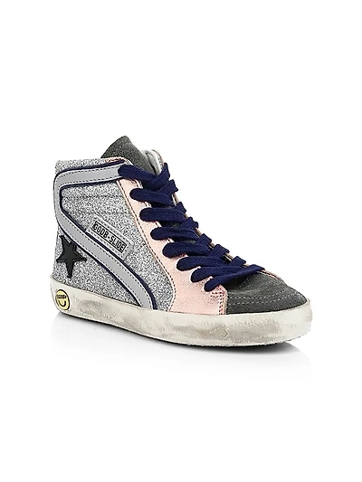Baby's & Little Girl's Slide Colorblock High-Top Sneakers