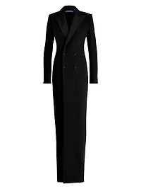 Kristian Silk Tuxedo Dress