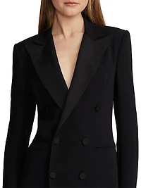 Kristian Silk Tuxedo Dress
