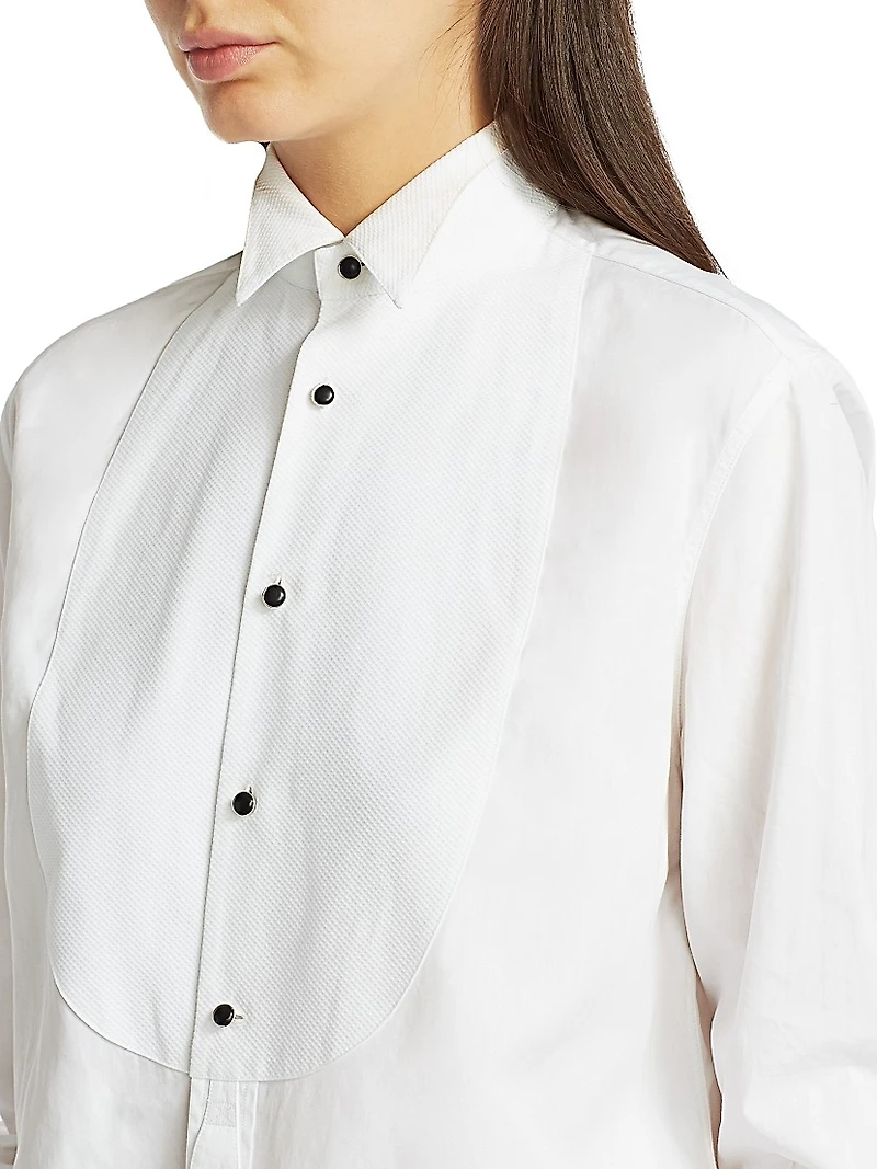 Marlie Cotton Tuxedo Shirt