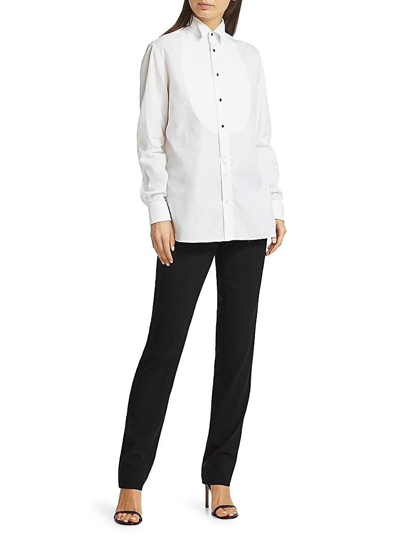 Marlie Cotton Tuxedo Shirt