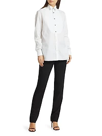 Marlie Cotton Tuxedo Shirt