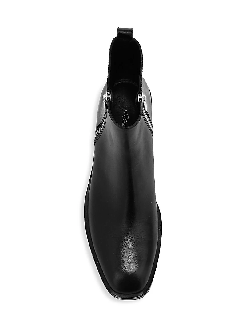 Alexa Leather Ankle Boots
