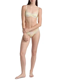 Lace Inset Balconette Bra