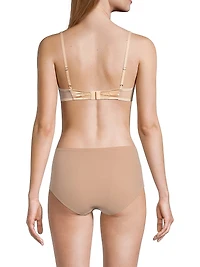 Lace Inset Balconette Bra