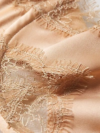 Lace Inset Balconette Bra