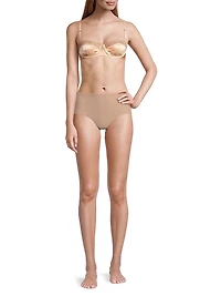 Lace Inset Balconette Bra