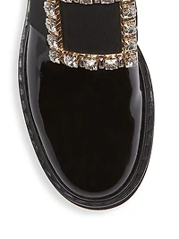 Viv Rangers Strass Patent Leather Chelsea Boots