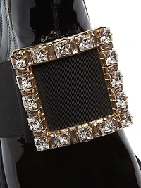 Viv Rangers Strass Patent Leather Chelsea Boots