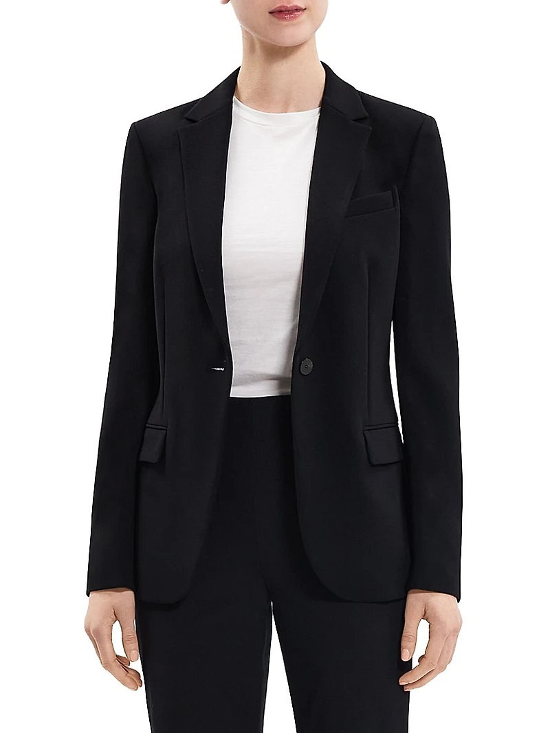 Staple Classic Crepe Single-Button Blazer