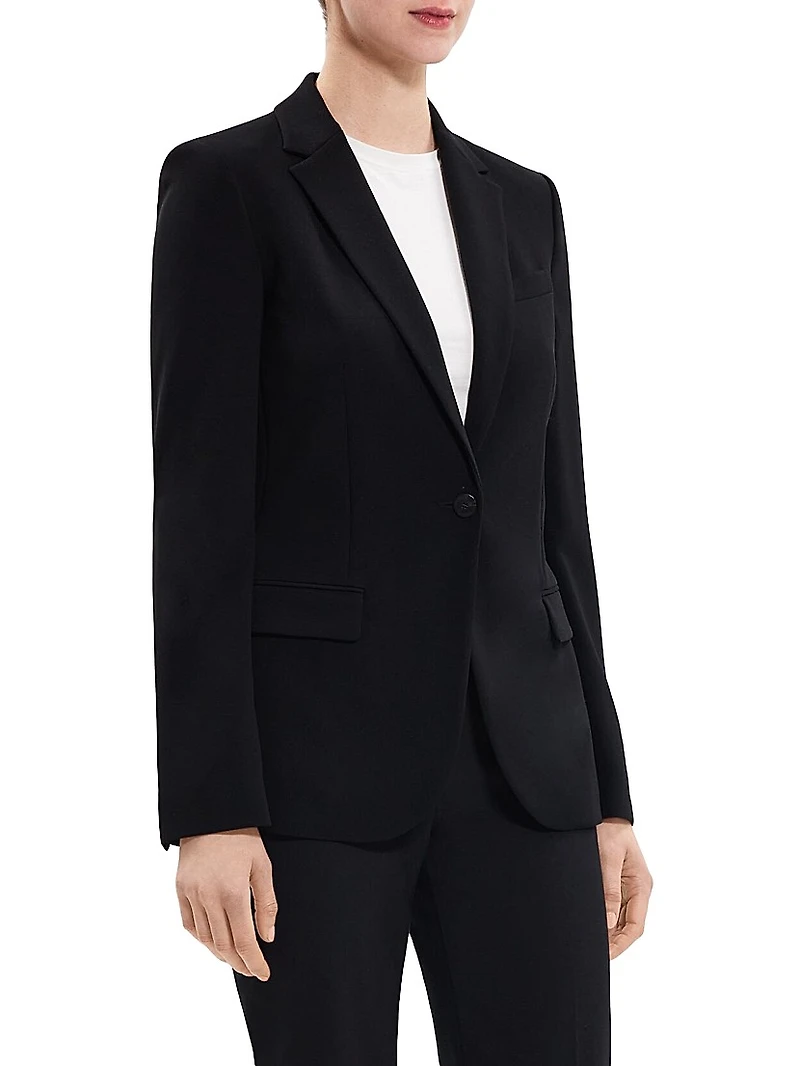 Staple Classic Crepe Single-Button Blazer