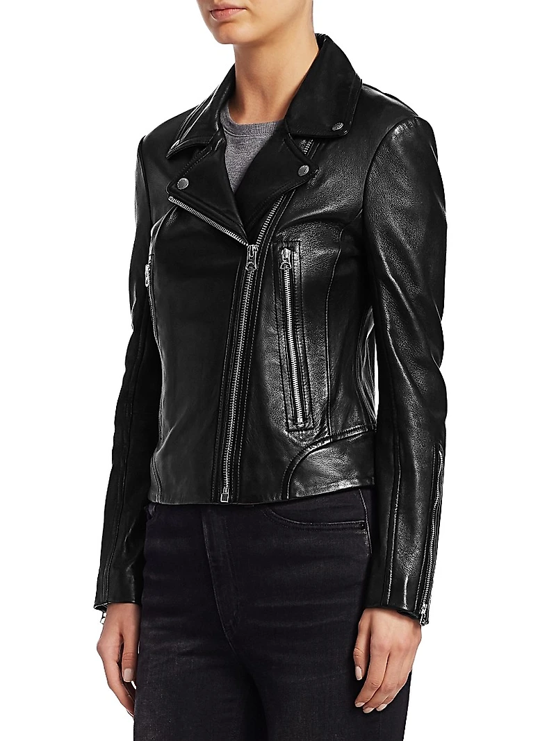 Mack Leather Moto Jacket