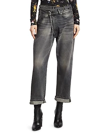 Faded Crossover Jeans