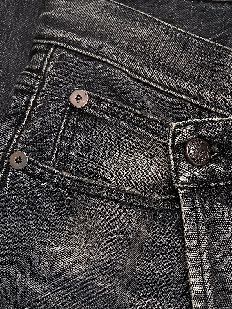 Faded Crossover Jeans