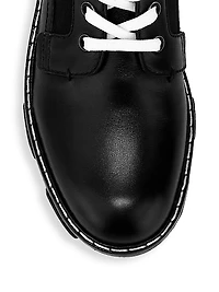 Shiloh Lace-Up Leather Combat Boots