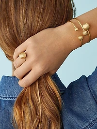 18K Yellow Gold & Diamond Cocktail Ring