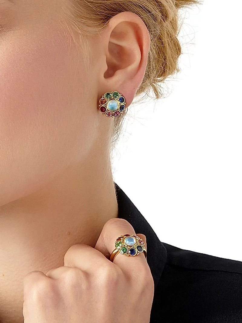 Celestial 18K Yellow Gold & Multi-Stone Stella Cluster Ring