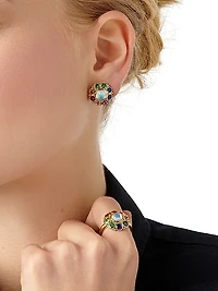 Celestial 18K Yellow Gold & Multi-Stone Stella Cluster Ring