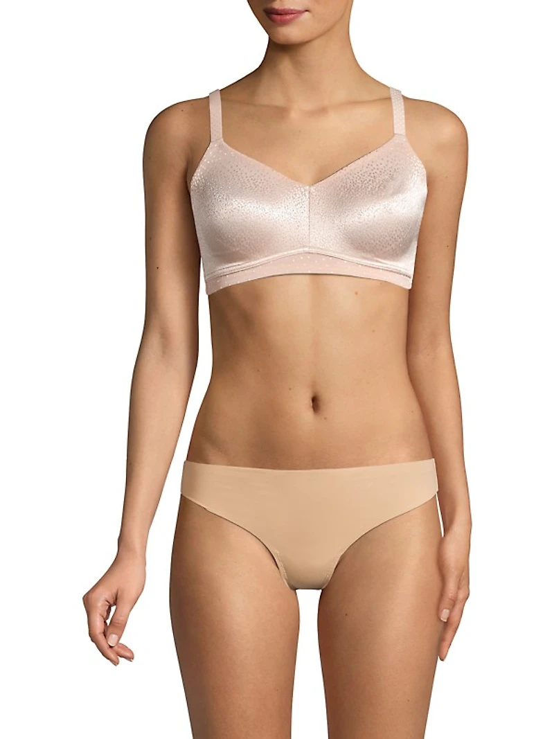 Back Appeal Wirefree Jacquard Lace Bra