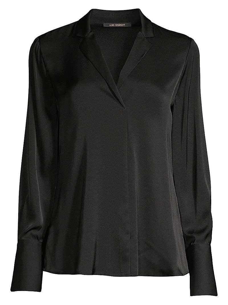 Rebekah Stretch-Silk Blouse