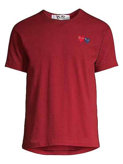 Embroidered Heart Patch Tee