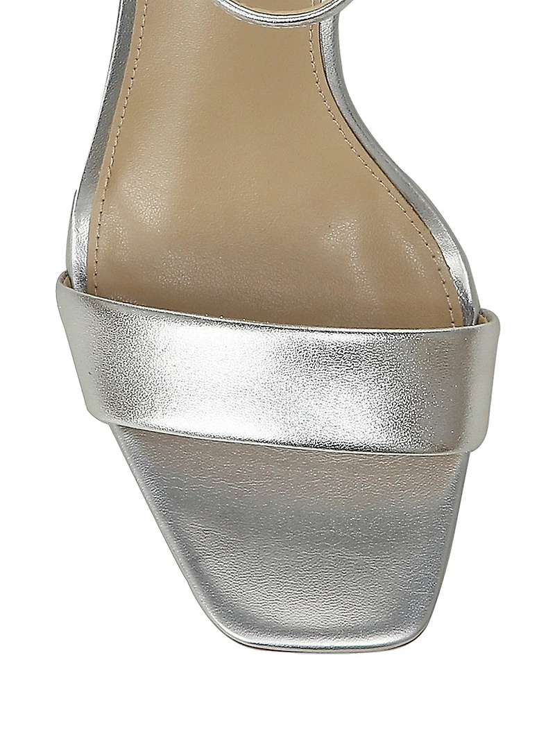 Daniella Leather Block-Heeled Sandals