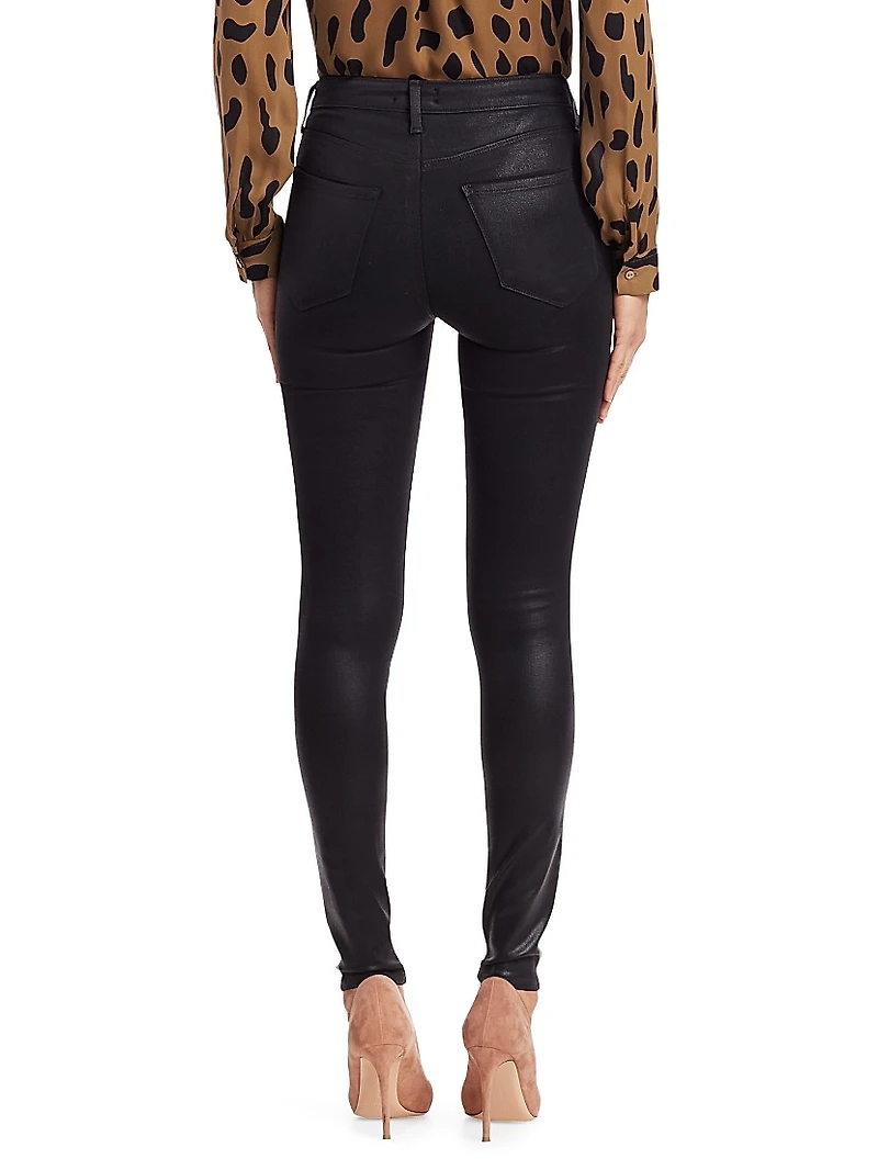 Marguerite High-Rise Skinny Coated Jeans