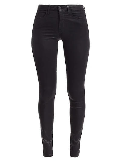 Marguerite High-Rise Skinny Coated Jeans