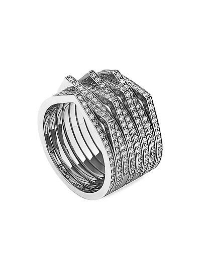 Antifer 18K-White-Gold & 0.47 TCW Diamond Ring