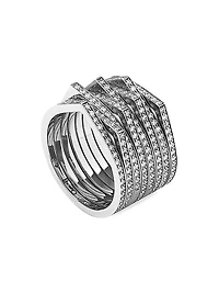 Antifer 18K-White-Gold & 0.47 TCW Diamond Ring