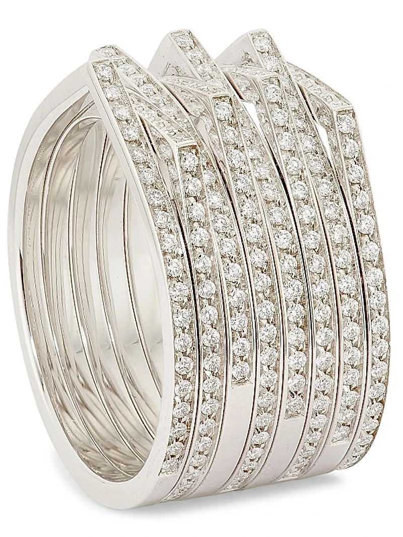 Antifer 18K-White-Gold & 0.47 TCW Diamond Ring