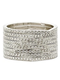 Antifer 18K-White-Gold & 0.47 TCW Diamond Ring