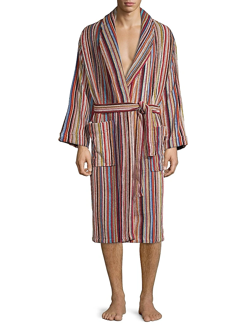Multi-Stripe Robe