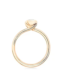 Classic Bouton 18K Rose Gold & Diamond Pavé Ring