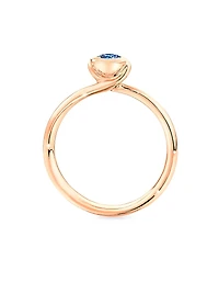 Bouton 18K Rose Gold & Blue Sapphire Ring