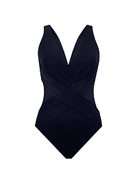 Illusionists Cross-Over One-Piece Swimsuit