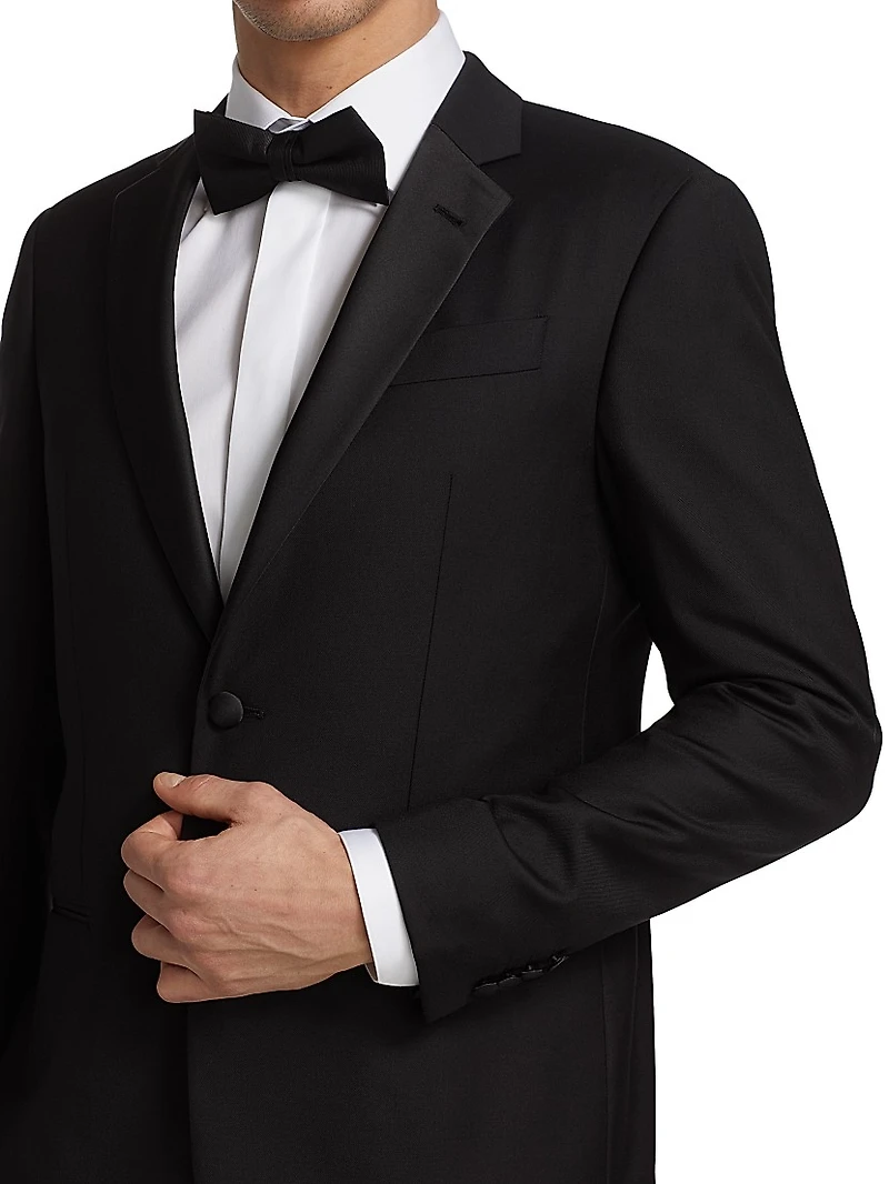 One-Button Regular-Fit Wool Tuxedo