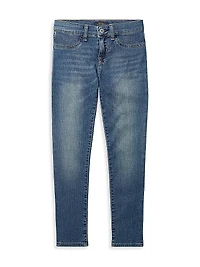 Little Girl's & Aubrie Denim Leggings