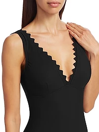 Ines Plunging One-Piece Swimsuit