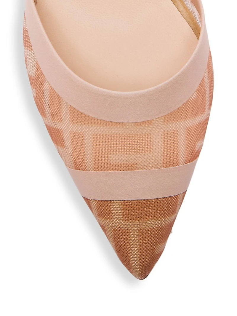 Colibri 55MM Mesh Slingback Pumps