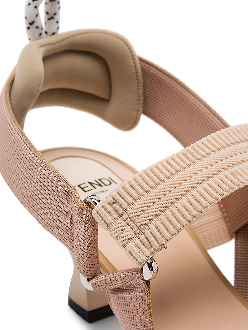 Colibri 55MM Mesh Slingback Pumps