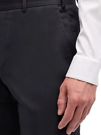 Straight-Leg Wool Trousers