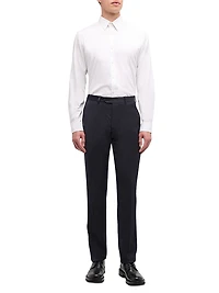 Straight-Leg Wool Trousers