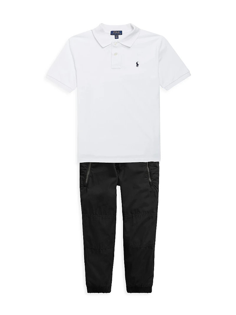 Little Boy's Cotton Poplin Jogger Pants