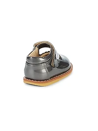 Kid's Scallop Patent Leather Mary Jane Flats