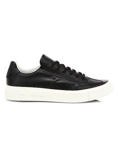 Borg Quilted Logo Leather Runners