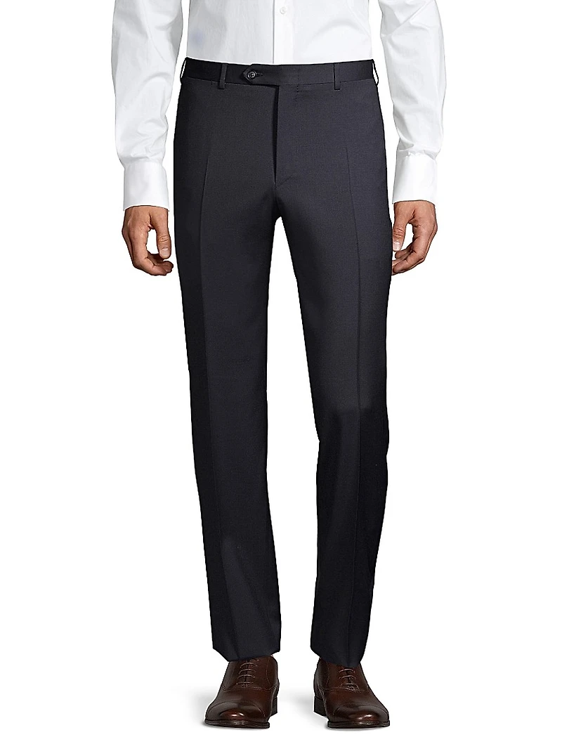 Slim-Fit Wool Trousers