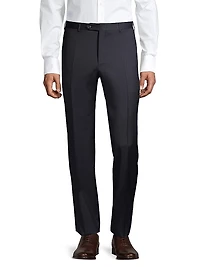 Slim-Fit Wool Trousers