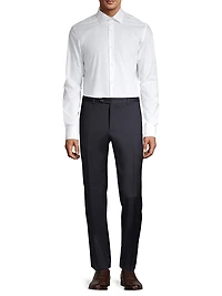 Slim-Fit Wool Trousers