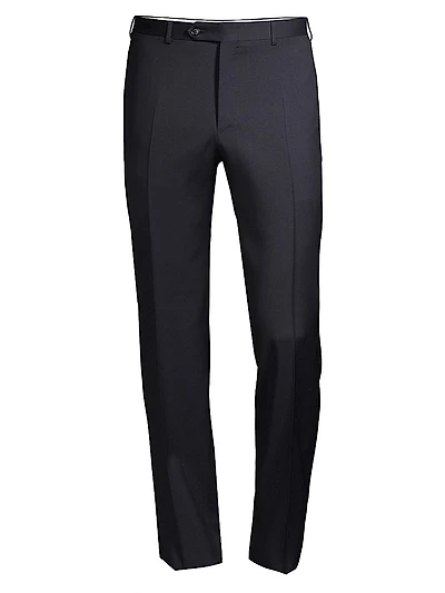 Slim-Fit Wool Trousers